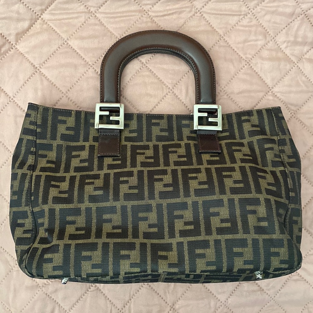 Pre-Owned 1990 Fendi Zucca small tote